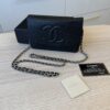 Chanel Caviar Timeless CC Wallet On Chain WOC SHW Black