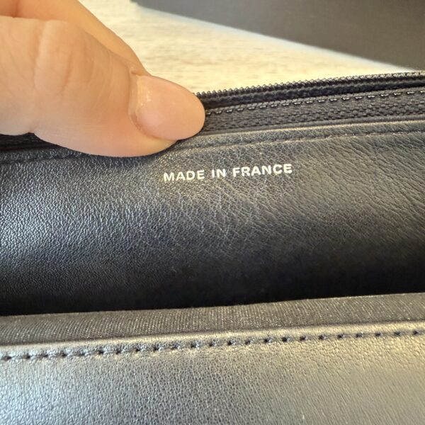 Chanel Caviar Timeless CC Wallet On Chain WOC SHW Black