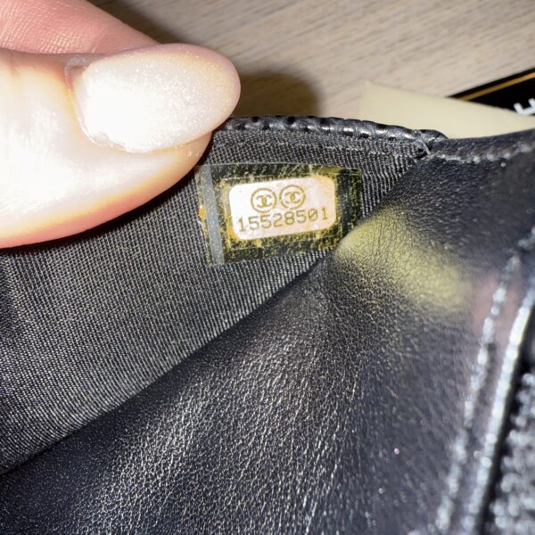 Chanel Caviar Timeless CC Wallet On Chain WOC SHW Black