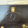 Chanel Matelasse Double Chain Shoulder Bag Lambskin Leather Black