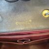 Chanel Matelasse Double Chain Shoulder Bag Lambskin Leather Black