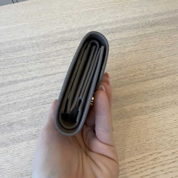 Celine Small Flap Wallet in Triomphe in Shiny Calfskin Pebble