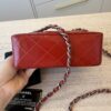 Chanel Red Patent Mini Flap Palladium hardware