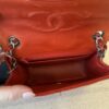 Chanel Red Patent Mini Flap Palladium hardware
