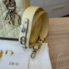 Christian Dior Lambskin Cannage Small Lady Dior Dark Pale Yellow Gold Hardware my ABC Strap