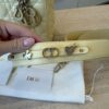 Christian Dior Lambskin Cannage Small Lady Dior Dark Pale Yellow Gold Hardware my ABC Strap