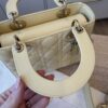 Christian Dior Lambskin Cannage Small Lady Dior Dark Pale Yellow Gold Hardware my ABC Strap