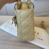 Christian Dior Lambskin Cannage Small Lady Dior Dark Pale Yellow Gold Hardware my ABC Strap