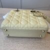 Christian Dior Lambskin Cannage Small Lady Dior Dark Pale Yellow Gold Hardware my ABC Strap