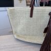 Saint Laurent (YSL) Shopper Tote Woven Raffia East West