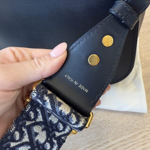 Christian Dior Box Calfskin Large Bobby Flap Black