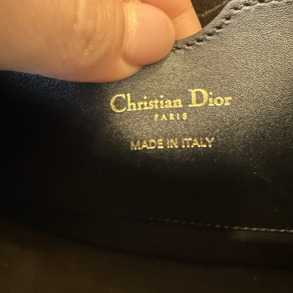 Christian Dior Box Calfskin Large Bobby Flap Black