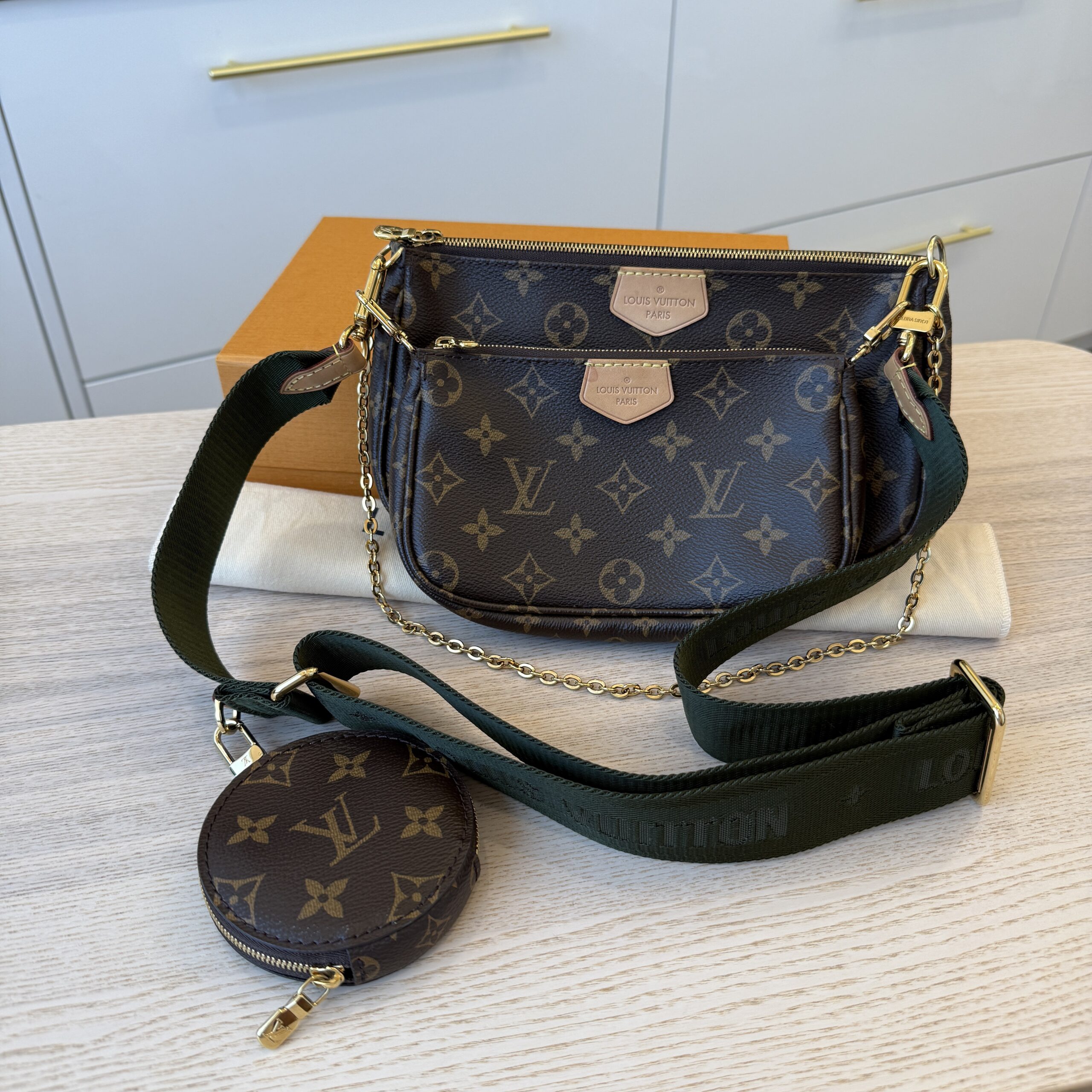 Louis Vuitton Monogram Multi Pochette Accessories Kaki