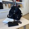 Prada Re-Nylon Medium Backpack with Pouch Black
