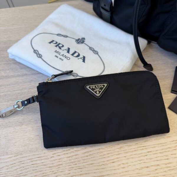 Prada Re-Nylon Medium Backpack with Pouch Black