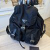 Prada Re-Nylon Medium Backpack with Pouch Black