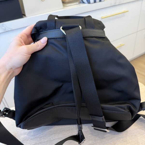 Prada Re-Nylon Medium Backpack with Pouch Black