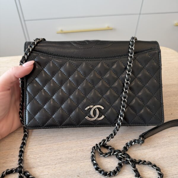 Chanel Ballerine Flap Bag Quilted Lambskin Small Black Palladium Hardware