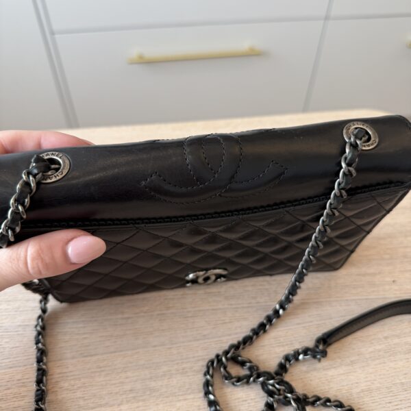 Chanel Ballerine Flap Bag Quilted Lambskin Small Black Palladium Hardware
