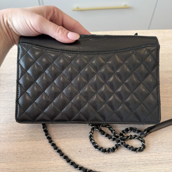 Chanel Ballerine Flap Bag Quilted Lambskin Small Black Palladium Hardware