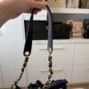 Chanel Navy Lambskin Leather Vintage CC Drawstring Bucket Bag