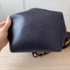 Chanel Navy Lambskin Leather Vintage CC Drawstring Bucket Bag