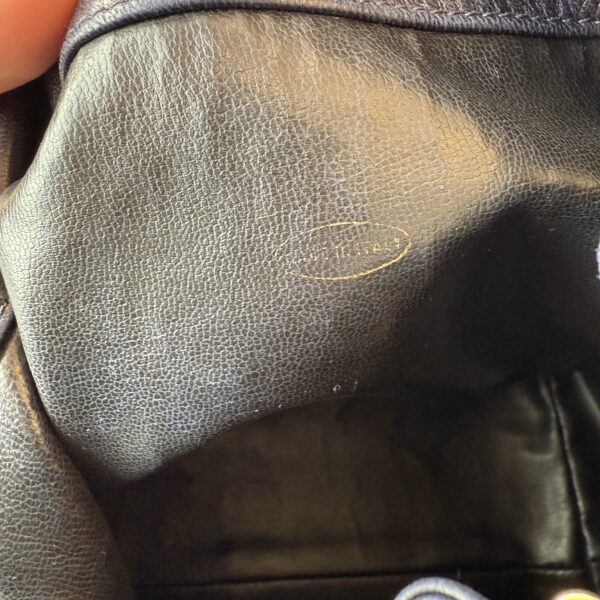 Chanel Navy Lambskin Leather Vintage CC Drawstring Bucket Bag