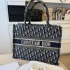 Christian Dior Oblique Medium Book Tote Blue Multicolor