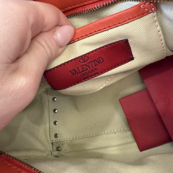VALENTINO GARAVANI Vitello Mini Rockstud Double Handle Tote