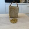 VALENTINO GARAVANI Raffia Vlogo Top Handle Bag Naturale