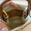 VALENTINO GARAVANI Raffia Vlogo Top Handle Bag Naturale
