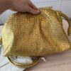 Loewe Flamenco Metallic Fringed Leather Shoulder Bag