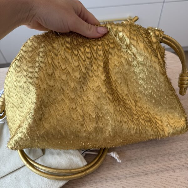 Loewe Flamenco Metallic Fringed Leather Shoulder Bag