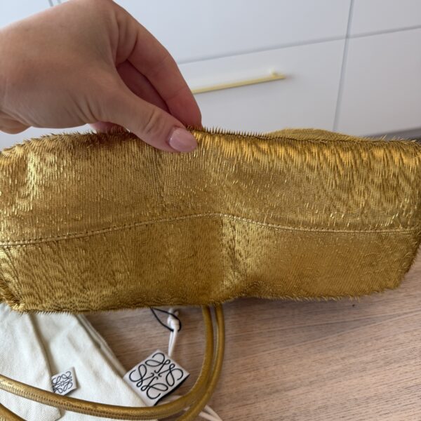 Loewe Flamenco Metallic Fringed Leather Shoulder Bag