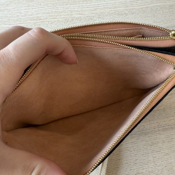 Louis Vuitton Double Zip Pochette Damier Ebene Venus