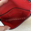 Valentino Rockstud Grainy Calfskin Pouch Red