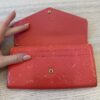 Louis Vuitton Monogram Vernis Sarah Wallet Rose Lichee