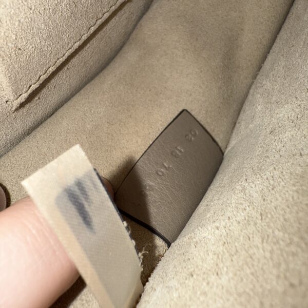 Chloe Calfskin Suede Small Nile Bracelet Bag Motty Grey