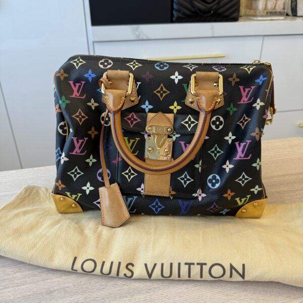 Louis Vuitton Monogram Multicolor Speedy 30 Black