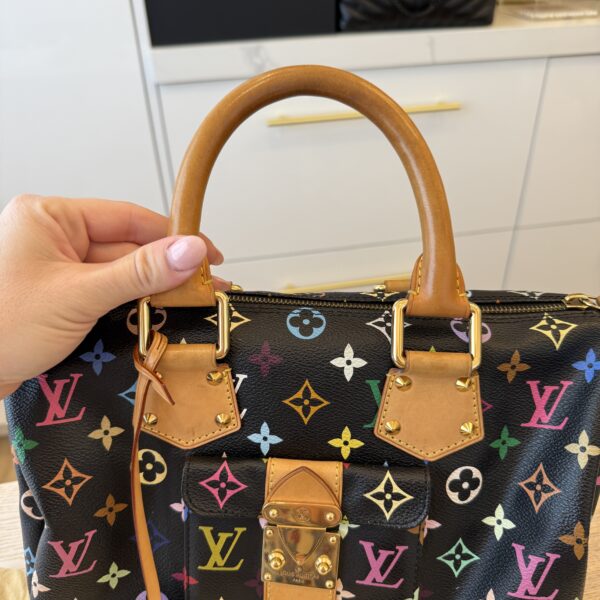 Louis Vuitton Monogram Multicolor Speedy 30 Black