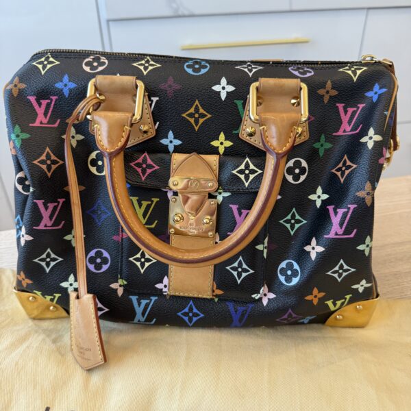 Louis Vuitton Monogram Multicolor Speedy 30 Black