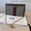 Gucci Beige/Ebony Supreme GG Coated Canvas Vintage Web Ophidia Medium Shoulder Bag