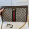 Gucci Beige/Ebony Supreme GG Coated Canvas Vintage Web Ophidia Medium Shoulder Bag