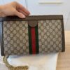 Gucci Beige/Ebony Supreme GG Coated Canvas Vintage Web Ophidia Medium Shoulder Bag