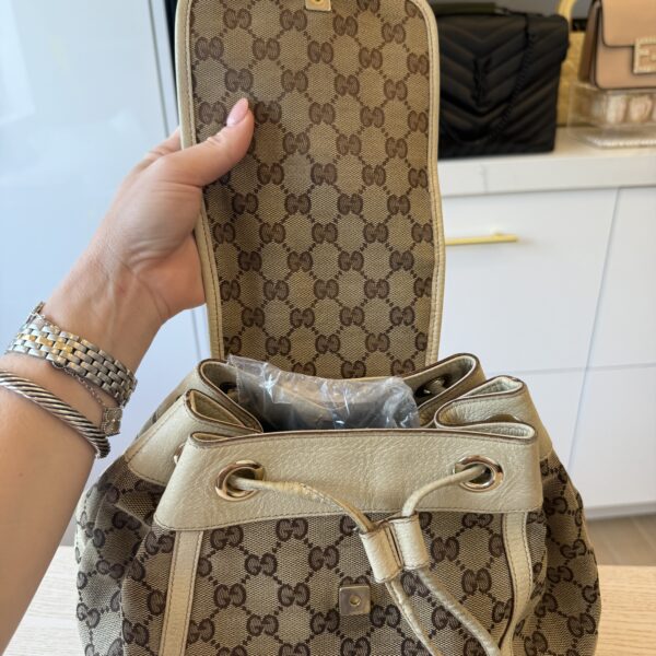 Gucci Abbey Backpack GG Canvas