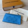 Louis Vuitton Taigarama Coin Card Holder Blue Lagoon