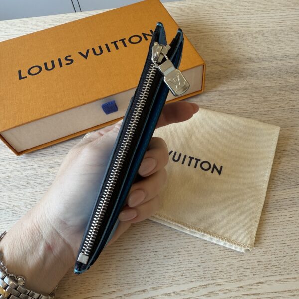 Louis Vuitton Taigarama Coin Card Holder Blue Lagoon