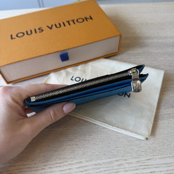 Louis Vuitton Taigarama Coin Card Holder Blue Lagoon