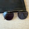 Christian Dior Cannage A3U Sunglasses Shiny Gold and Blue