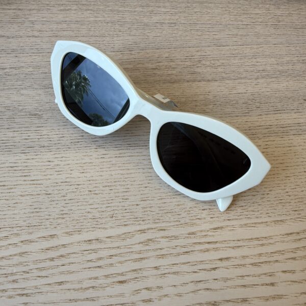 Prada White PR Solid Sunglasses